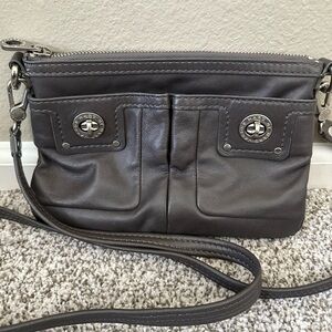 Marc by Marc Jacobs Gray Leather Crossbody Bag